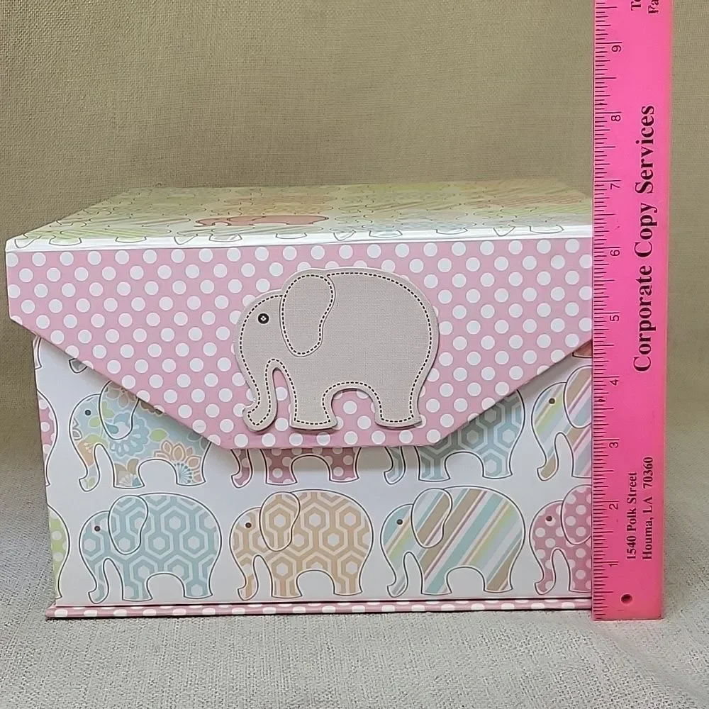 Elephant Themed Home Accent Set 2 Trinket Boxes Decor, Frame, Wood Elephants‎